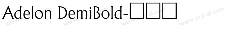 Adelon DemiBold字体转换